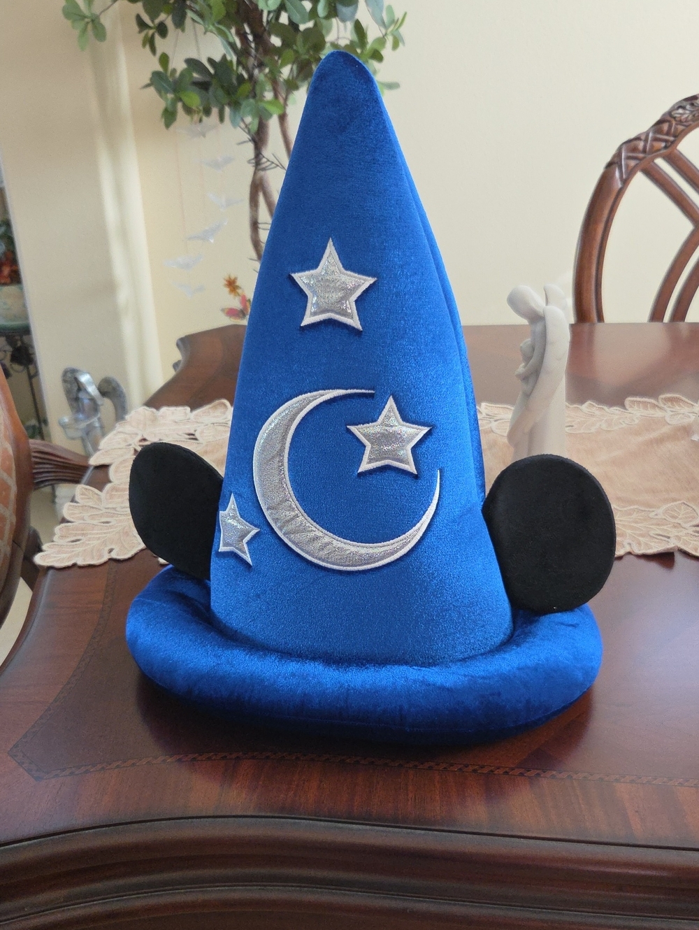Disney Blue Sorcerer Hat with Silver Moon & Stars